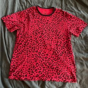 True Religion Red Leopard Print T-Shirt
